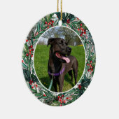 Persoonlijke foto van Pet Holiday Keramisch Ornament (Rechts)