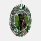 Persoonlijke foto van Pet Holiday Metalen Ornament (Voorkant Rechts)