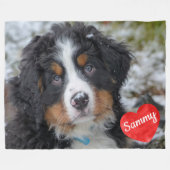 Persoonlijke foto van Pet Keepomwille Dog Memorial Fleece Deken (Voorkant (Horizontaal))