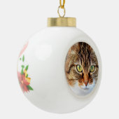 Persoonlijke foto van Pet Keramische Bal Ornament (Links)
