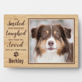Persoonlijke foto van Pet Loss Dog Memorial Fotoplaat (voorkant)