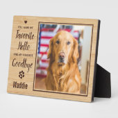 Persoonlijke foto van Pet Memorial Dog Fotoplaat (Zijkant)