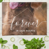 Persoonlijke foto van Pet Memorial Dog Theedoek (Gevouwen)