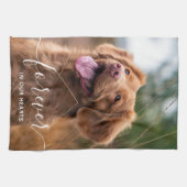 Persoonlijke foto van Pet Memorial Dog Theedoek (Horizontaal)