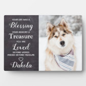 Persoonlijke foto van Pet Memorial Keepomwille Dog Fotoplaat (voorkant)