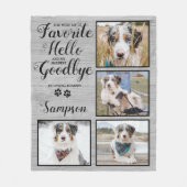 Persoonlijke foto van Pet Memorial Keepomwille Fleece Deken (Voorkant)