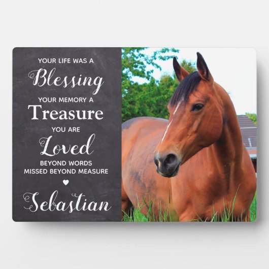 Persoonlijke foto van Pet Memorial Keepomwille Hor Fotoplaat (voorkant)