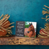 Persoonlijke foto van Pet Memorial Keepomwille Hor Fotoplaat (Zijkant)