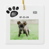 Persoonlijke foto van Pet Memorial Keramisch Ornament (Voorkant)