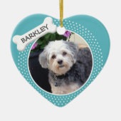 Persoonlijke foto van Pet met honden Keramisch Ornament (Voorkant)