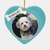 Persoonlijke foto van Pet met honden Keramisch Ornament (Achterkant)