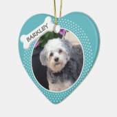 Persoonlijke foto van Pet met honden Keramisch Ornament (Links)