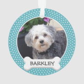 Persoonlijke foto van Pet met honden Ornament (achterkant)