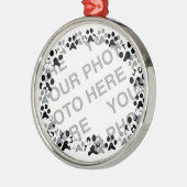 Persoonlijke foto van Pet Metalen Ornament (Links)