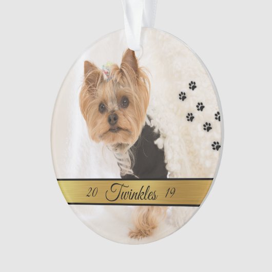 Persoonlijke foto van Pet Ornament (voorkant)