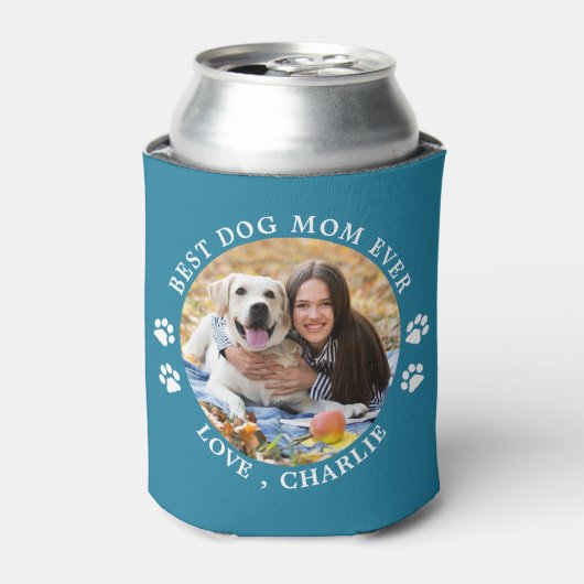 Persoonlijke foto van Pet Trendy Best Dog Mam ooit Blikjeskoeler (Blikje Voorkant)