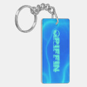 Persoonlijke foto van plasmastraling sleutelhanger (Voorkant Links)