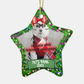 Persoonlijke foto van pop-upfoto's keramisch ornament (Links)