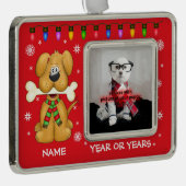 Persoonlijke foto van pop-upfoto's verzilverd omlijst ornament (Rechts)