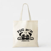 Persoonlijke foto van Pug Mam Tote Bag (Achterkant)