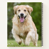 Persoonlijke foto van Puppy Dog Monogram Naam 5 Pe Notitieboek (Achterkant)