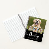 Persoonlijke foto van Puppy Dog Monogram Naam 5 Pe Notitieboek (Binnen)