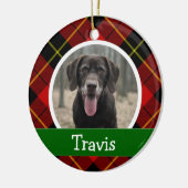 Persoonlijke foto van Puppy Dog Pet Keramisch Ornament (Links)