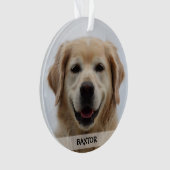 Persoonlijke foto van Puppy Dog Pet Ornament (voorkant)