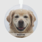 Persoonlijke foto van Puppy Dog Pet Ornament (achterkant)