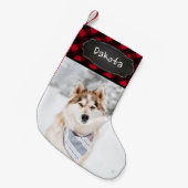 Persoonlijke foto van Rustic Red Buffalo Pset Kleine Kerstsok (Voorkant (Hangend))