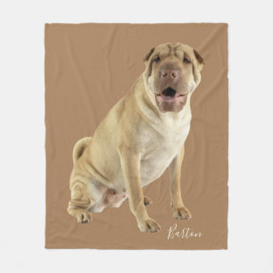 Persoonlijke foto van Shar Pei Dog Fleece Deken