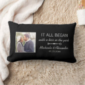 Persoonlijke foto van stel Nieuwgetrouwd Namen Dat Kussen (Deken)