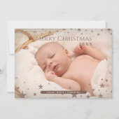 Persoonlijke foto van Tender Starry Kerstmis Feestdagenkaart (Voorkant)