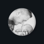 Persoonlijke foto van vader en zoon magneet<br><div class="desc">Persoonlijke foto-magneet van vader en zoon</div>