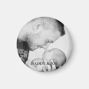 Persoonlijke foto van vader en zoon magneet