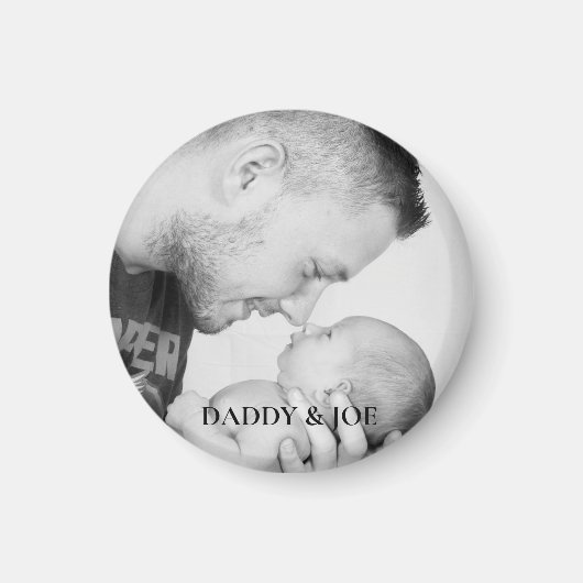 Persoonlijke foto van vader en zoon magneet (Voorkant)
