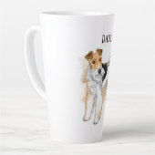 Persoonlijke foto van Wire Fox Terrier Latte Mok (Linkerhoek)
