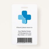 Persoonlijke foto van ziekenhuismedewerker badge (Achterkant)