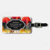 Persoonlijke foto veerpatroon bagagelabel (Voorkant horizontaal)