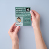 Persoonlijke foto, vertaler en tolk flyer (Hand)