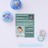 Persoonlijke foto, vertaler en tolk flyer (Enkel)