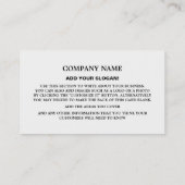 Persoonlijke foto, vertaler en tolk visitekaartje (Achterkant)