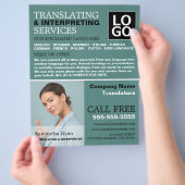 Persoonlijke Foto, Vertaler & Tolk Flyer (Hand)