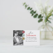 persoonlijke foto-visitekaartjes visitekaartje (Staand voorkant)