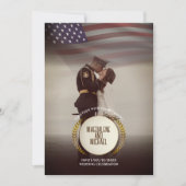 Persoonlijke foto | Vlag VS | Laurel verlaat bruil Kaart (Voorkant)