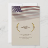 Persoonlijke foto | Vlag VS | Laurel verlaat bruil Kaart (Achterkant)