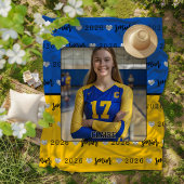 Persoonlijke foto volleybal senior afstuderen fleece deken