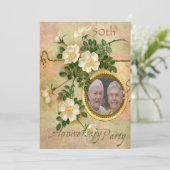 Persoonlijke foto voor 50-jarig jubileum met Heirl Kaart (Staand voorkant)