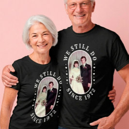 Persoonlijke foto voor 50ste huwelijksverjaardag t-shirt