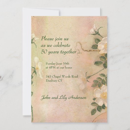 Persoonlijke foto voor 50ste verjaardag van erfgoe kaart (Achterkant)